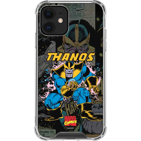 Marvel Classic Comics Thanos iPhone 12 Clear Case