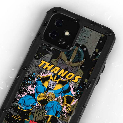 Marvel Classic Comics Thanos iPhone 12 Waterproof Case