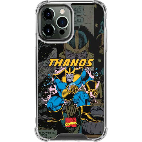 Marvel Classic Comics Thanos iPhone 14 Pro Max Clear Case