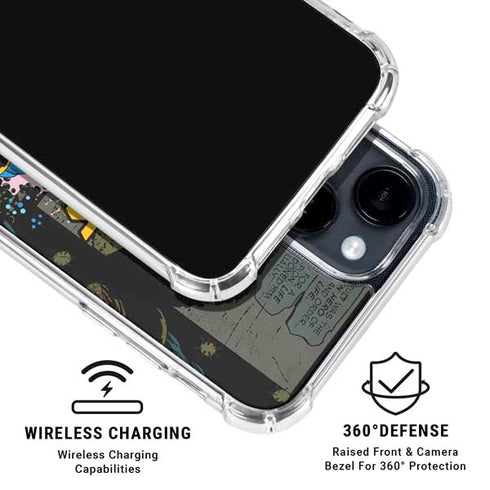 Marvel Classic Comics Thanos iPhone 15 Clear Case