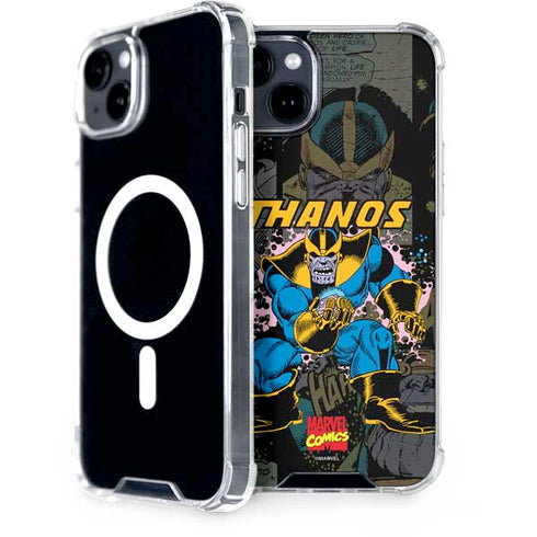 Marvel Classic Comics Thanos iPhone 15 Plus MagSafe Case