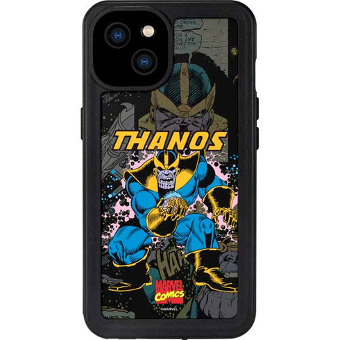 Marvel Classic Comics Thanos iPhone 15 Plus Waterproof Case
