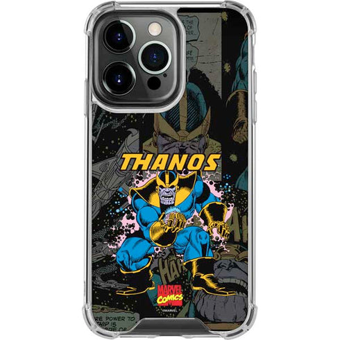 Marvel Classic Comics Thanos iPhone 15 Pro Clear Case