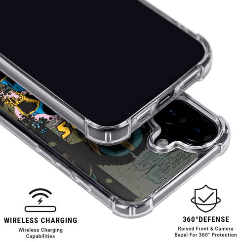 Marvel Classic Comics Thanos iPhone 16 Clear Case