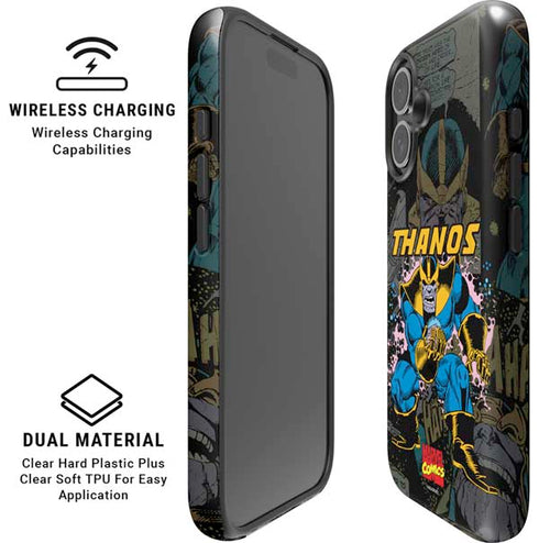 Marvel Classic Comics Thanos iPhone 16 Plus Magsafe Impact Case