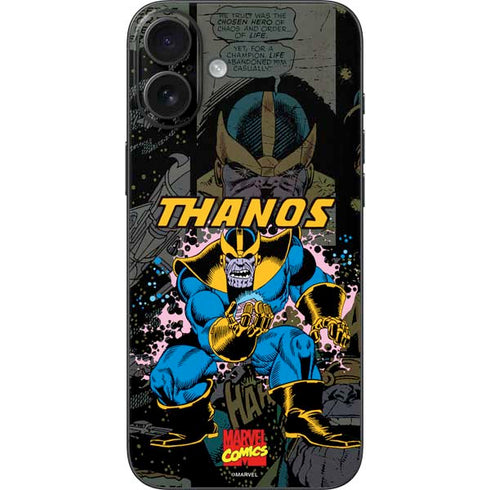 Marvel Classic Comics Thanos iPhone 16 Plus Skin