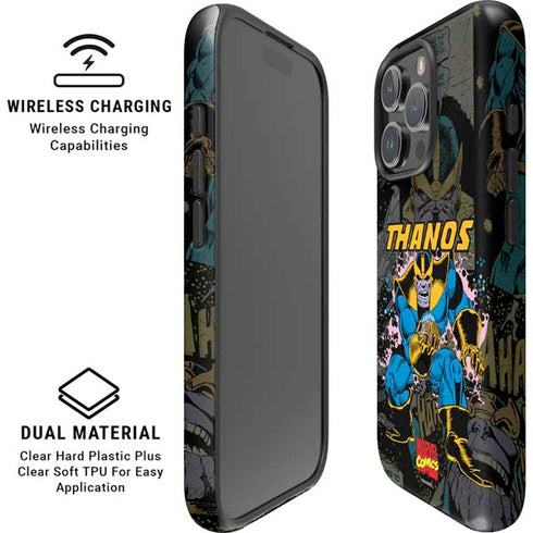 Marvel Classic Comics Thanos iPhone 16 Pro Max Magsafe Impact Case