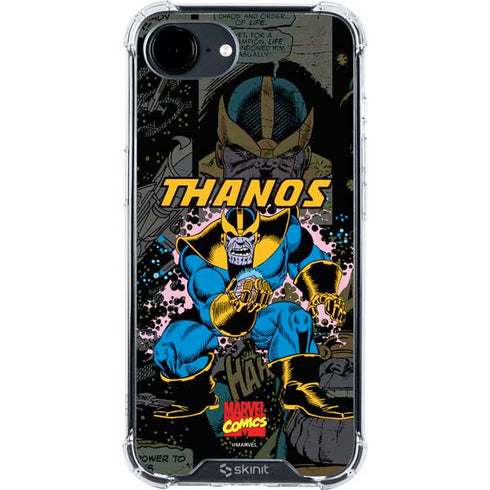 Marvel Classic Comics Thanos iPhone 16e Clear Case