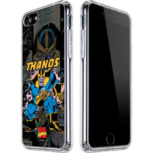 Marvel Classic Comics Thanos iPhone SE (2nd & 3rd Gen) Clear Case