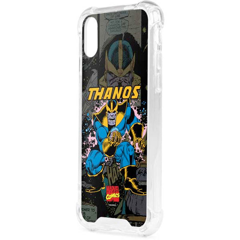 Marvel Classic Comics Thanos iPhone XS Clear Case