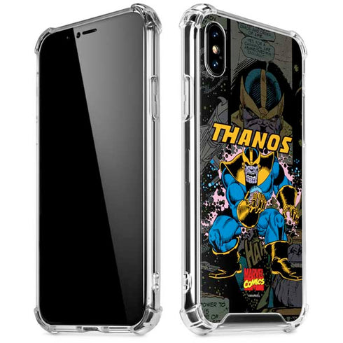 Marvel Classic Comics Thanos iPhone XS Max Clear Case
