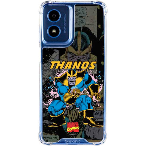 Marvel Classic Comics Thanos Moto G Play 4G (2024) Clear Case