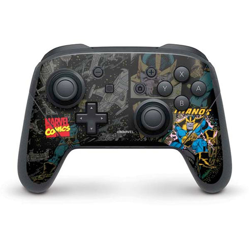 Marvel Classic Comics Thanos Nintendo Switch Pro Controller Skin