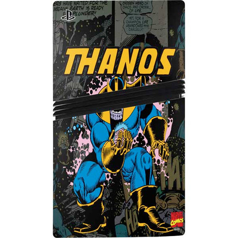 Marvel Classic Comics Thanos PS5 Pro Console Skin