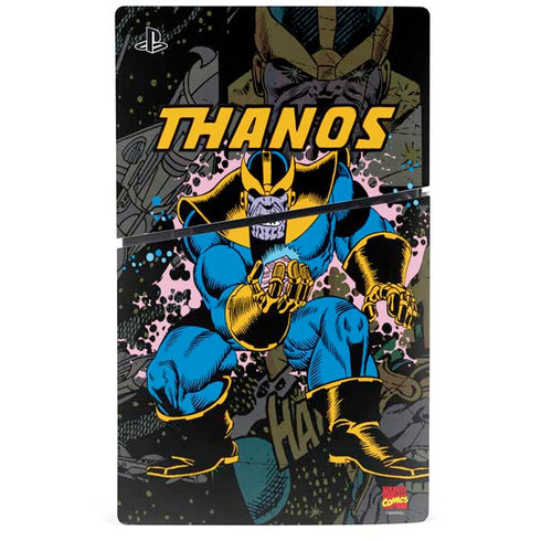 Marvel Classic Comics Thanos PS5 Slim Digital Edition Bundle Skin