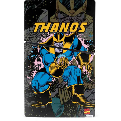 Marvel Classic Comics Thanos PS5 Slim Digital Edition Bundle Skin