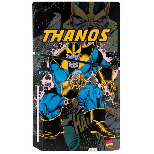 Marvel Classic Comics Thanos PS5 Slim Disk Bundle Skin