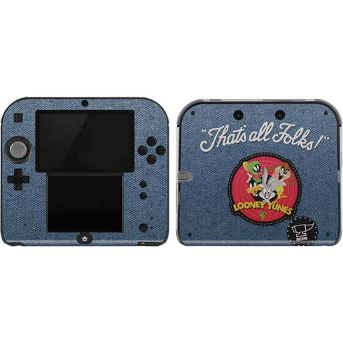Looney Tunes Thats All Folks Patch Nintendo Skins