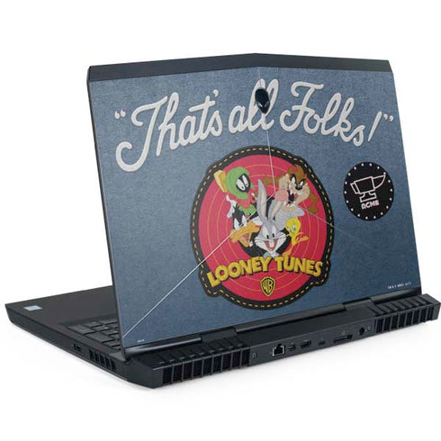 Looney Tunes Thats All Folks Patch Dell Alienware Skin