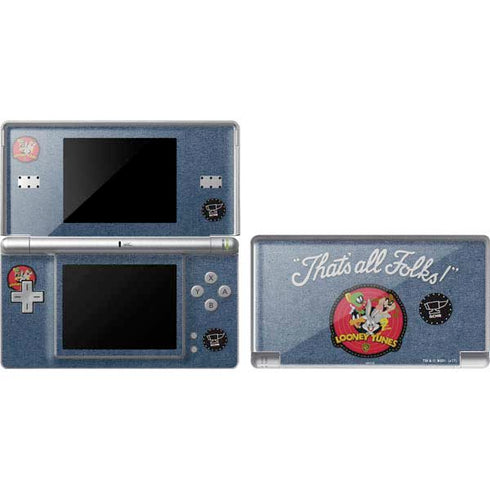 Looney Tunes Thats All Folks Patch DS Lite Skin