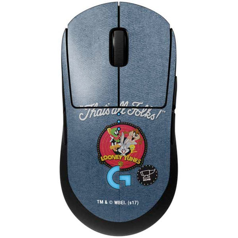 Looney Tunes Thats All Folks Patch G Pro Wireless Gaming Mouse Skin