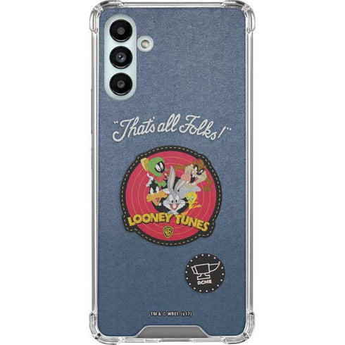 Looney Tunes Thats All Folks Patch Galaxy A13 5G Clear Case