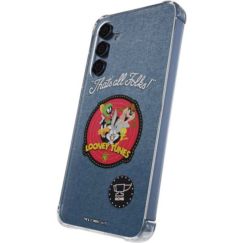 Looney Tunes Thats All Folks Patch Galaxy A55 5G Clear Case