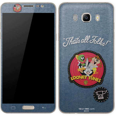 Looney Tunes Thats All Folks Patch Galaxy J7 Skin