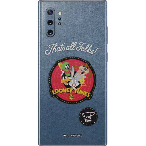 Looney Tunes Thats All Folks Patch Galaxy Note 10 Plus Skin