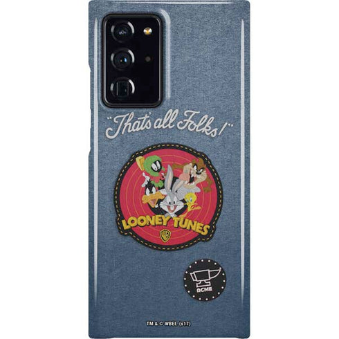 Looney Tunes Thats All Folks Patch Galaxy Cases