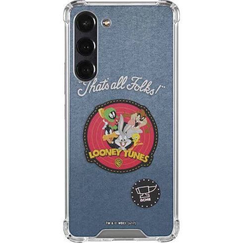 Looney Tunes Thats All Folks Patch Galaxy S24 FE Clear Case