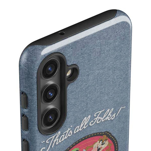 Looney Tunes Thats All Folks Patch Galaxy S25 Impact Case