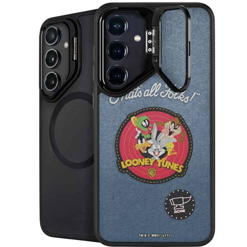 Looney Tunes Thats All Folks Patch Galaxy S25 Kickstand Case
