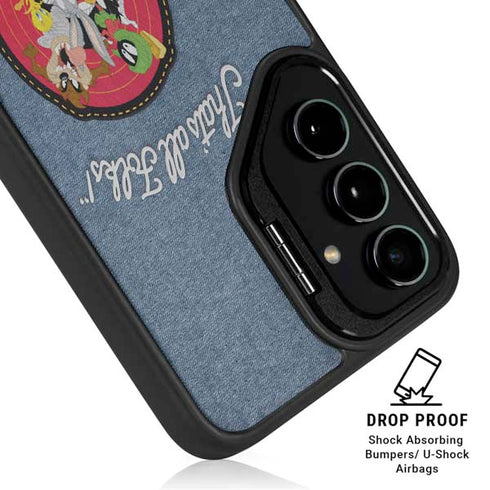 Looney Tunes Thats All Folks Patch Galaxy S24 Kickstand Case