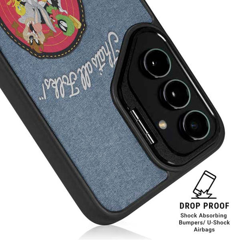 Looney Tunes Thats All Folks Patch Galaxy S25 Ultra Kickstand Case
