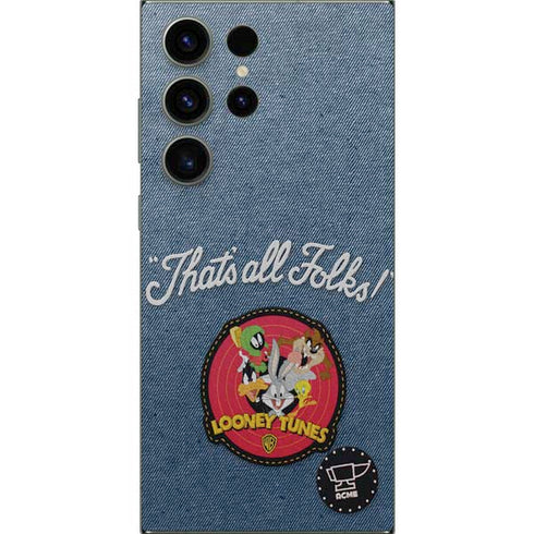 Looney Tunes Thats All Folks Patch Galaxy S24 Ultra Skin