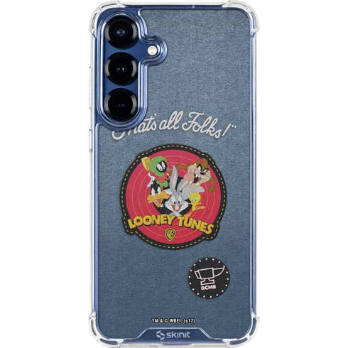 Looney Tunes Thats All Folks Patch Galaxy S25 Clear Case