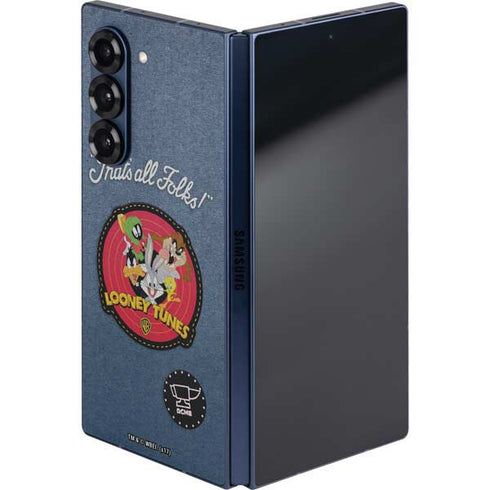 Looney Tunes Thats All Folks Patch Galaxy Z Fold6 Skin