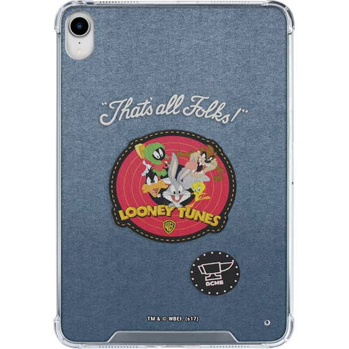 Looney Tunes Thats All Folks Patch iPad 11th Gen (2025) Clear Case