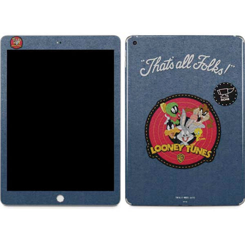 Looney Tunes Thats All Folks Patch Apple iPad Skin