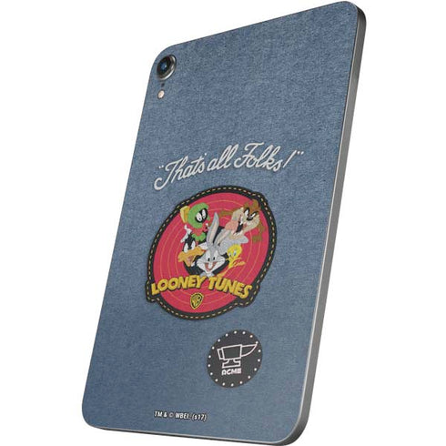 Looney Tunes Thats All Folks Patch Apple iPad Mini Skin