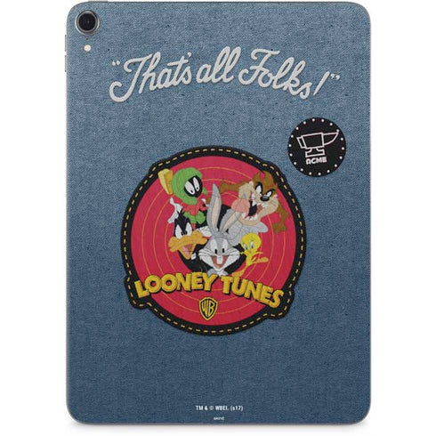 Looney Tunes Thats All Folks Patch Apple iPad Pro Skin