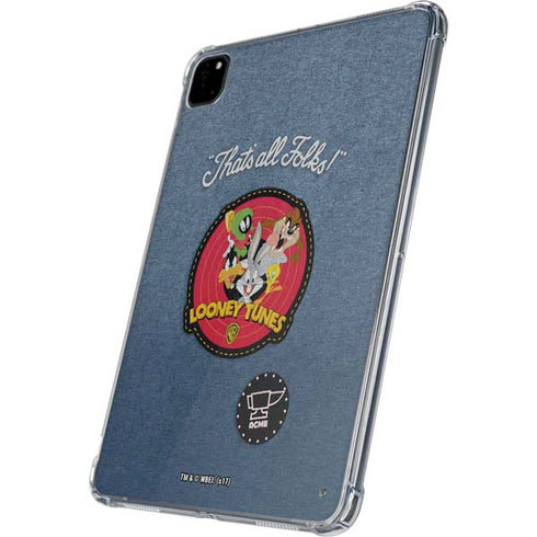 Looney Tunes Thats All Folks Patch iPad Pro 11in (2024) Clear Case