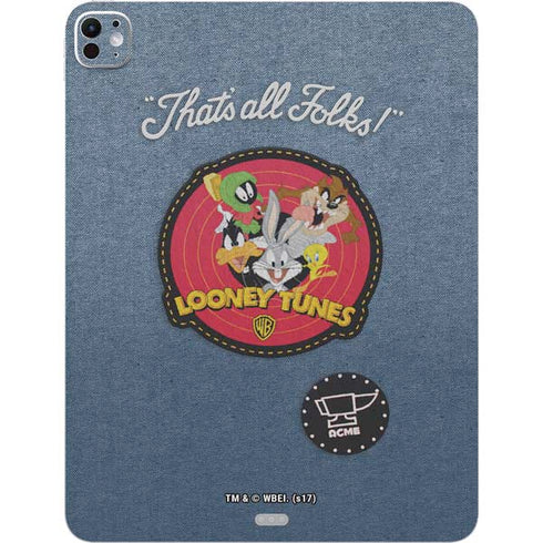 Looney Tunes Thats All Folks Patch iPad Pro 13in M4 (2024) Skin