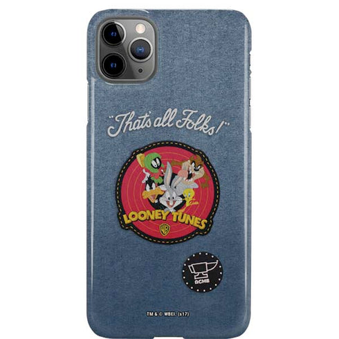 Looney Tunes Thats All Folks Patch iPhone Cases