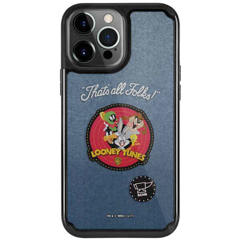 Looney Tunes Thats All Folks Patch iPhone Cases