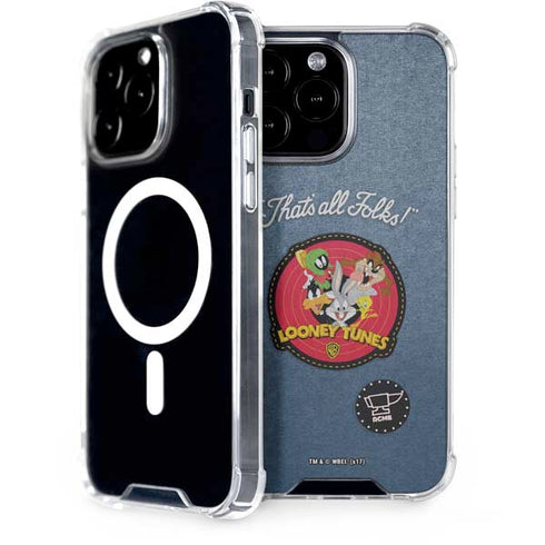 Looney Tunes Thats All Folks Patch iPhone Cases