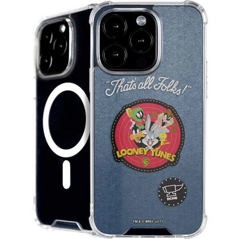 Looney Tunes Thats All Folks Patch iPhone 16 Pro Max MagSafe Case