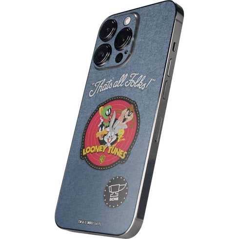 Looney Tunes Thats All Folks Patch iPhone 16 Pro Skin
