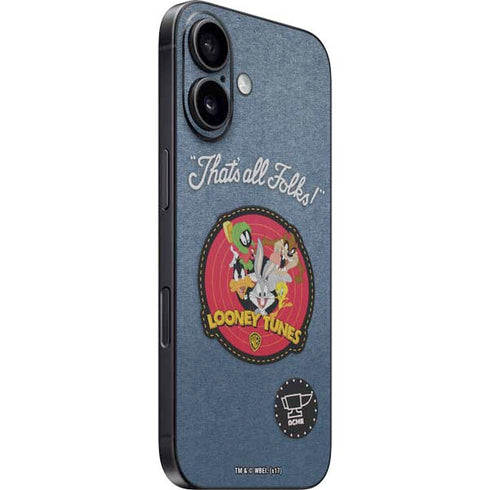 Looney Tunes Thats All Folks Patch iPhone 16 Skin